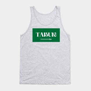 Tabuk City in Saudi Arabian Flag Tank Top